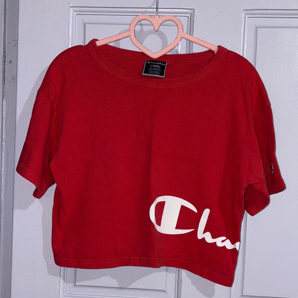 Champion Women's Red Short Sleeve Tee